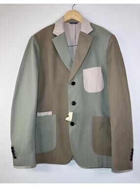 $695 NWT HANDMADE L’EGOISTE SLACK IVY PATCH BLAZER JACKET MENS 42R SPORTS COAT